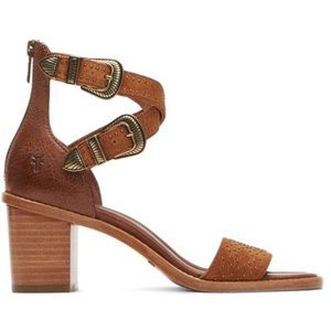 Frye Nutmeg Brielle Western ll Leather Sandal